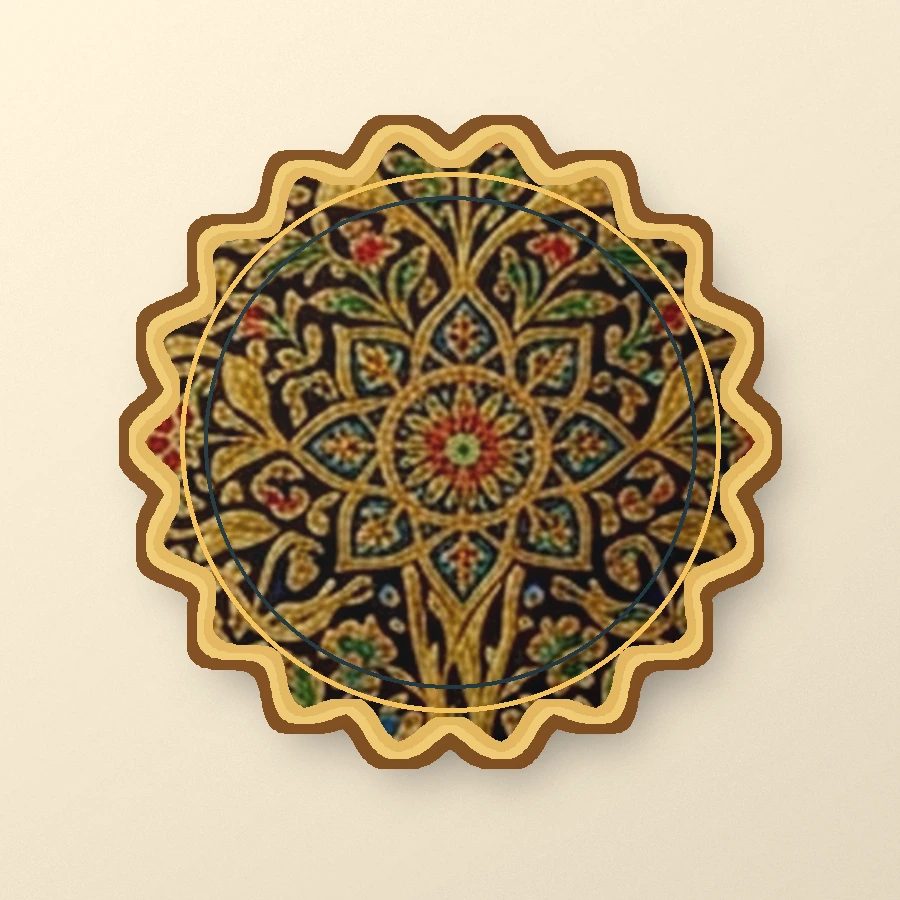 Kashmiri Naqashi Floral Wall Plaque