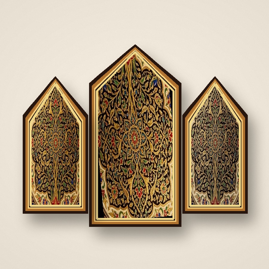 Kashmiri Crewel Arabesque Tapestry