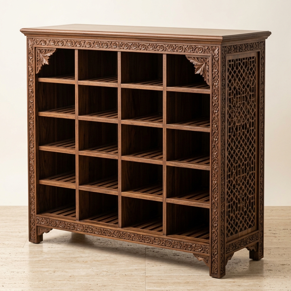 Wooden Shoe Storage Cabinet