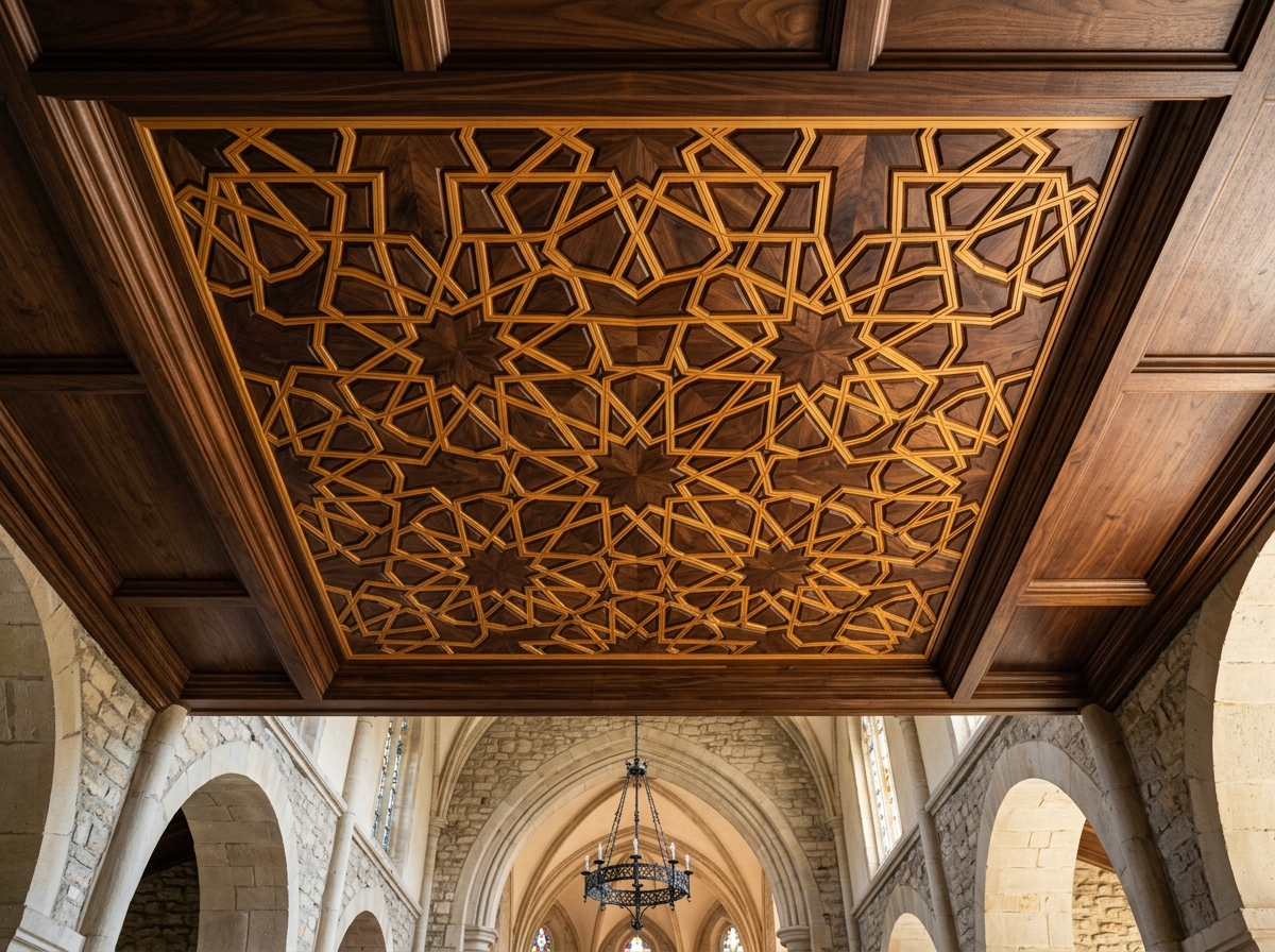 Kashmir Walnut Khatamband Chapel Ceiling