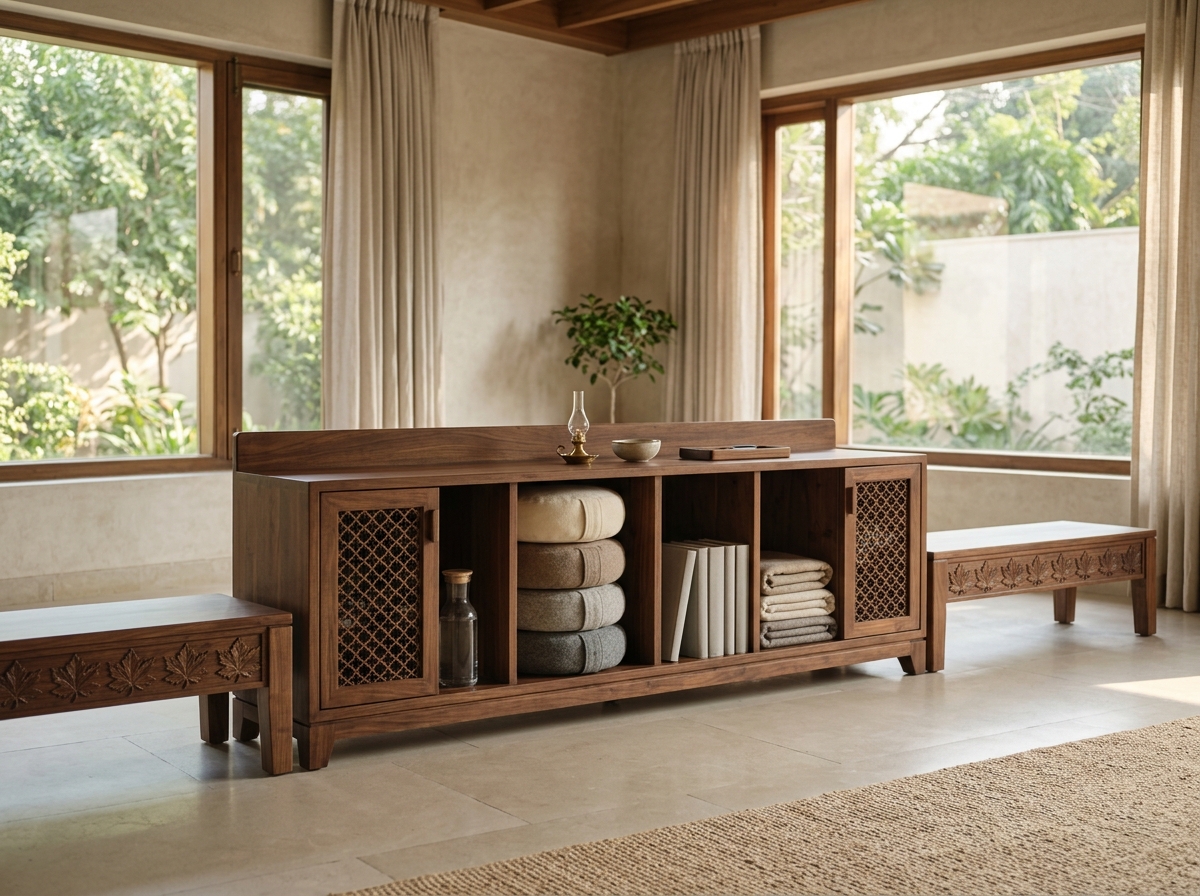 Kashmir Walnut Multifaith Reflection Room Furnishing System