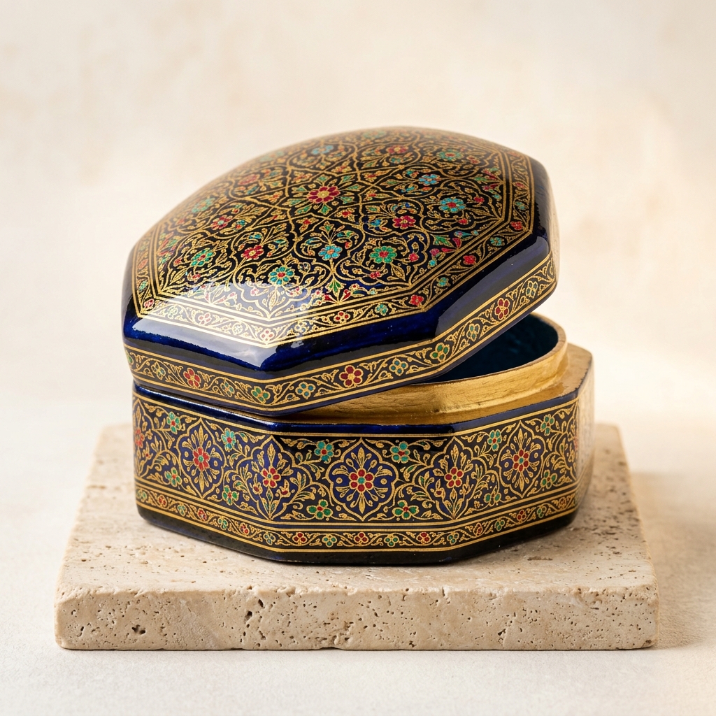 Kashmiri Naqashi Floral Keepsake Box